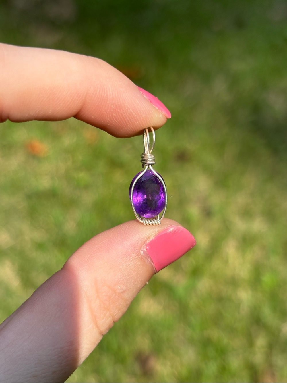 Amythest pendant